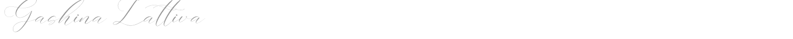 Gashina Lattiva font preview